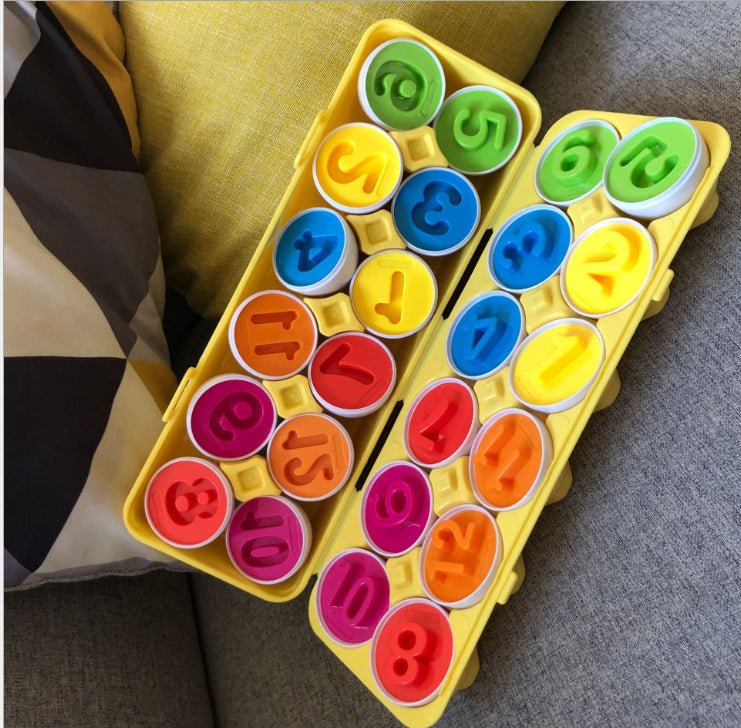 Early childhood education matching smart eggs Children's dinosaur simulation eggs Baby color shape traffic matching egg toys